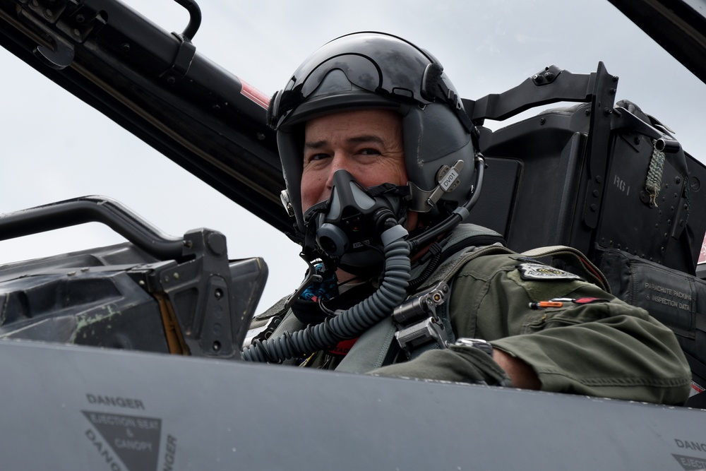 Marshall Completes Final Flight as 48 FW Commander