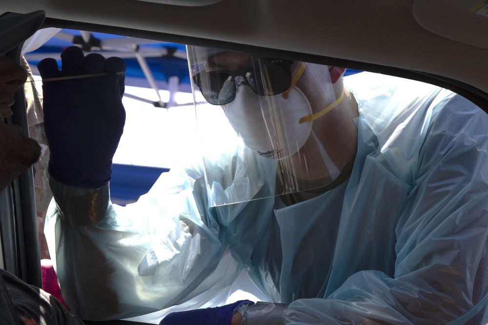 Testing for COVID-19 in Cadillac