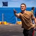 Sailors and Marines take part in a steel beach picnic