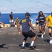 Sailors and Marines take part in a steel beach picnic