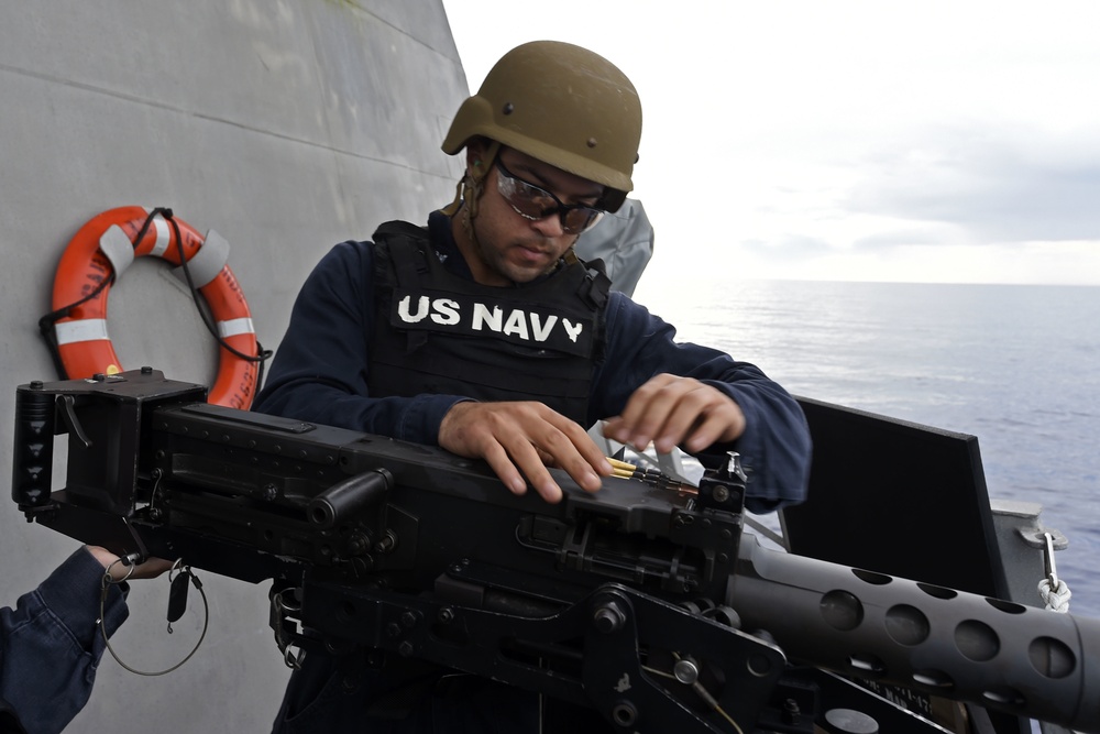 USS Gabrielle Giffords Conducts Live Fire Exercise