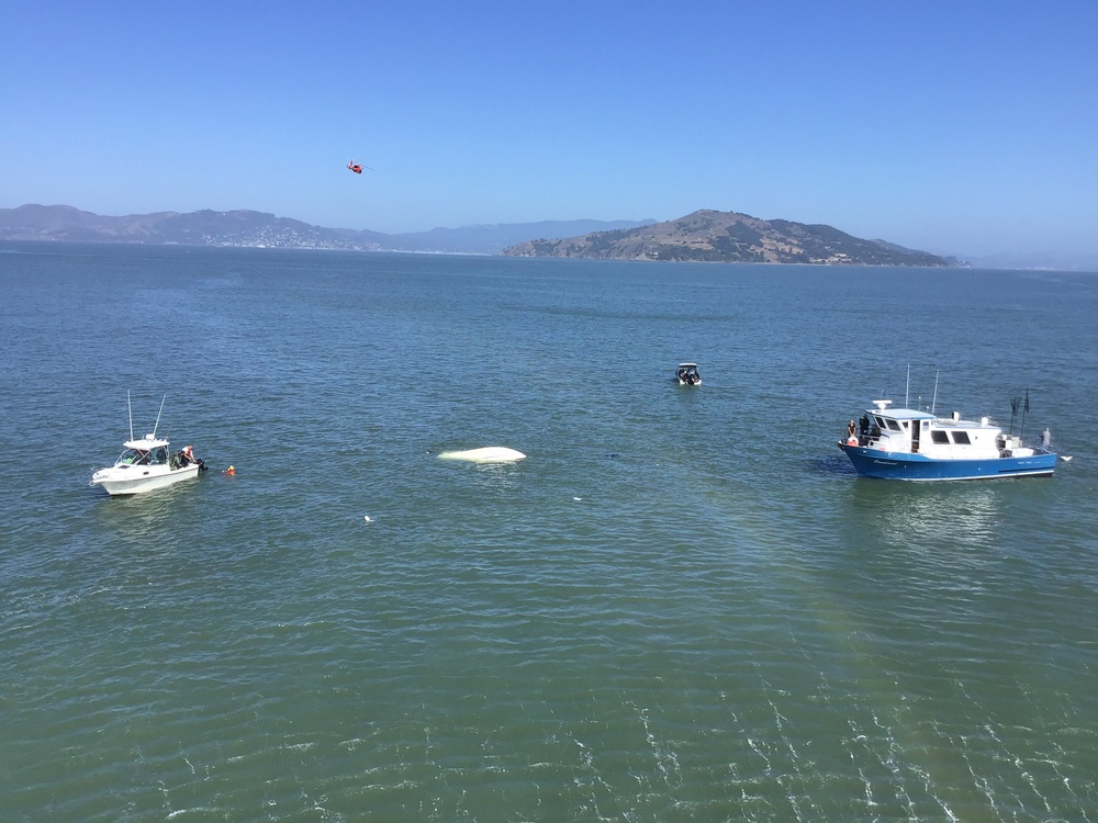 Coast Guard Rescue Three Near Treasure Island