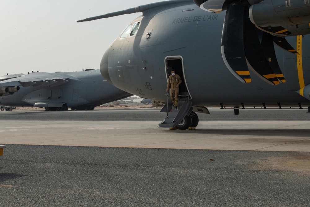 French Air Force arrive in Airbus A400M Atlas