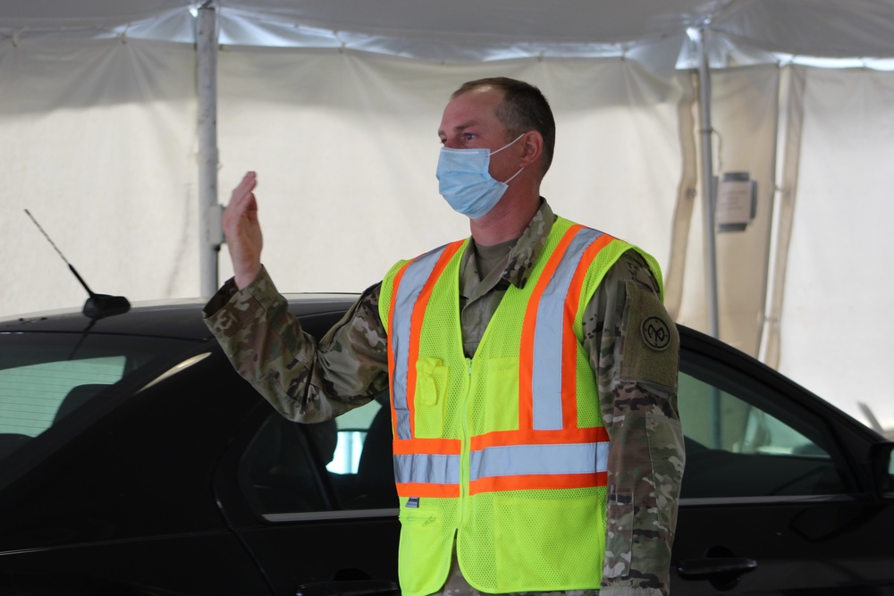 Soldiers from the 27th IBCT Support a Testing Site in Binghamton, NY