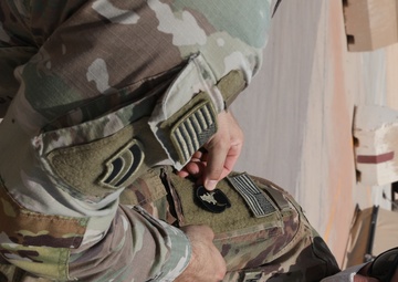 Task Force Javelin Soldiers Awarded Combat Patch