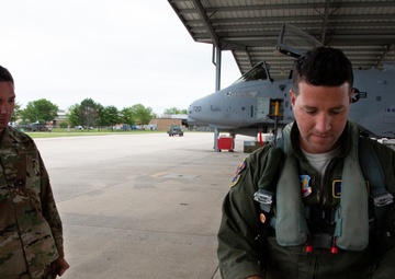 Members of the 175th Aircraft Maintenance Squadron prepare and launch aircraft