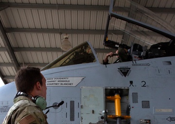Members of the 175th Aircraft Maintenance Squadron prepare and launch aircraft