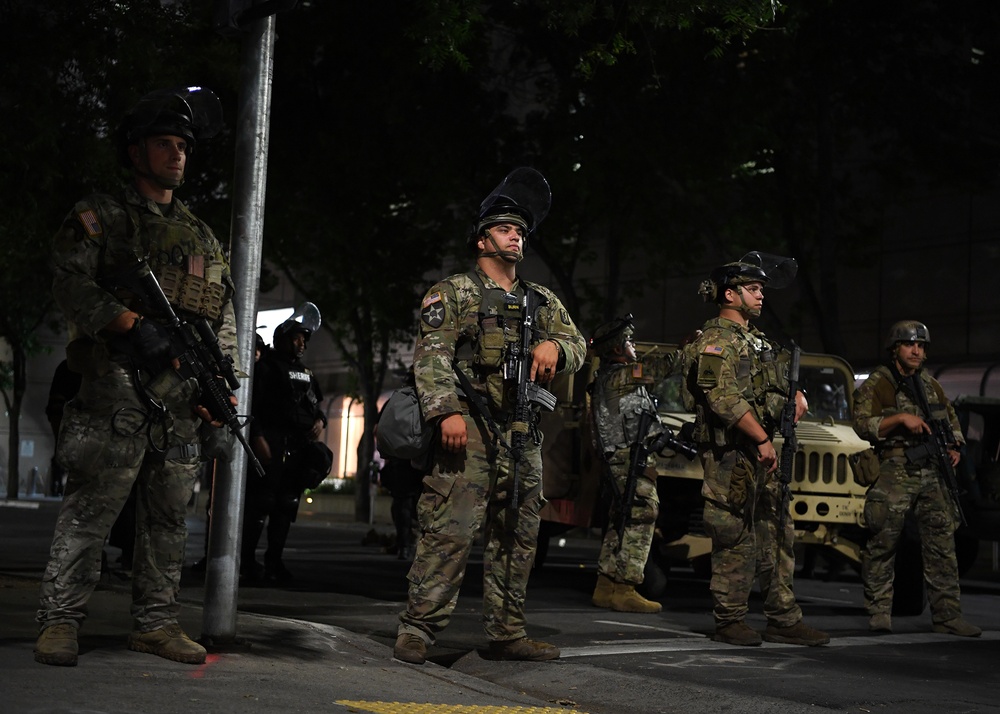 Cal Guard supports Sacramento during civil unrest