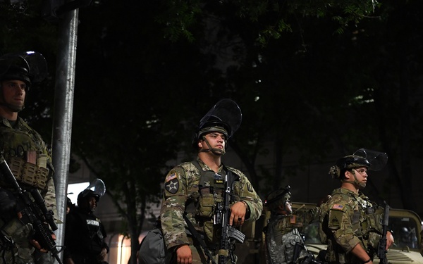 Cal Guard supports Sacramento during civil unrest