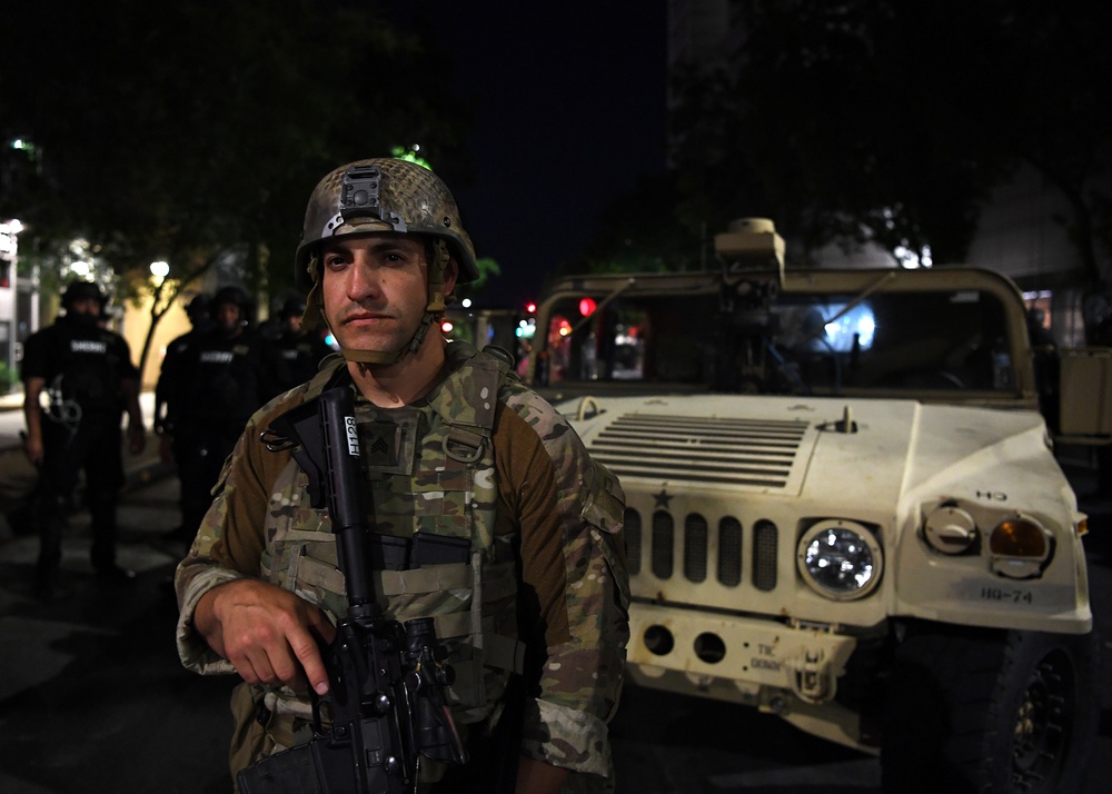 Cal Guard supports Sacramento during civil unrest