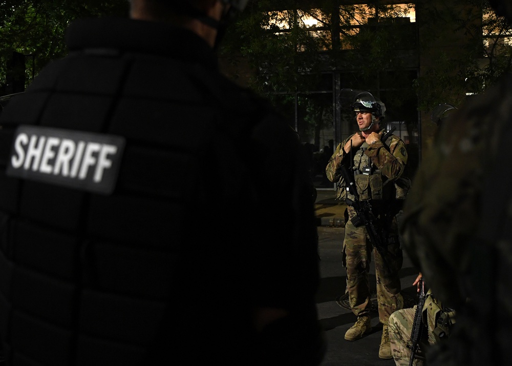 Cal Guard supports Sacramento during civil unrest