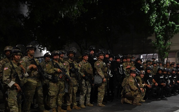 Cal Guard supports Sacramento during civil unrest