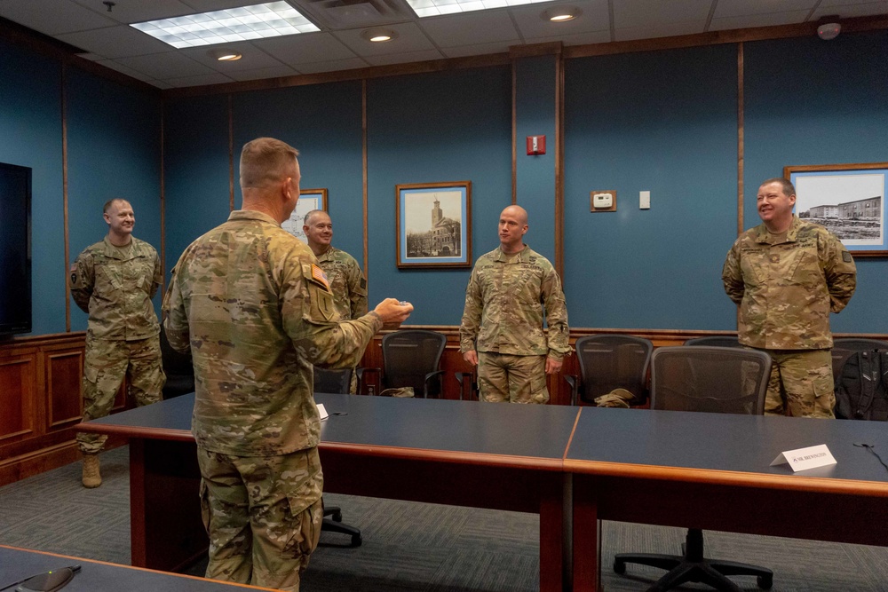 Gen. Paul Funk visits Fort Leavenworth