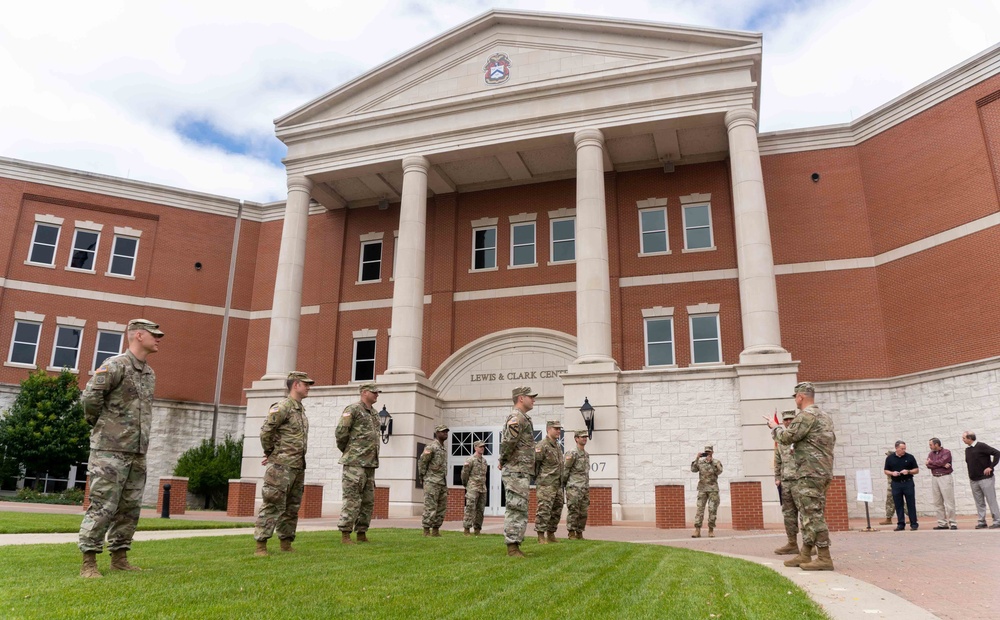 Gen. Paul Funk visits Fort Leavenworth