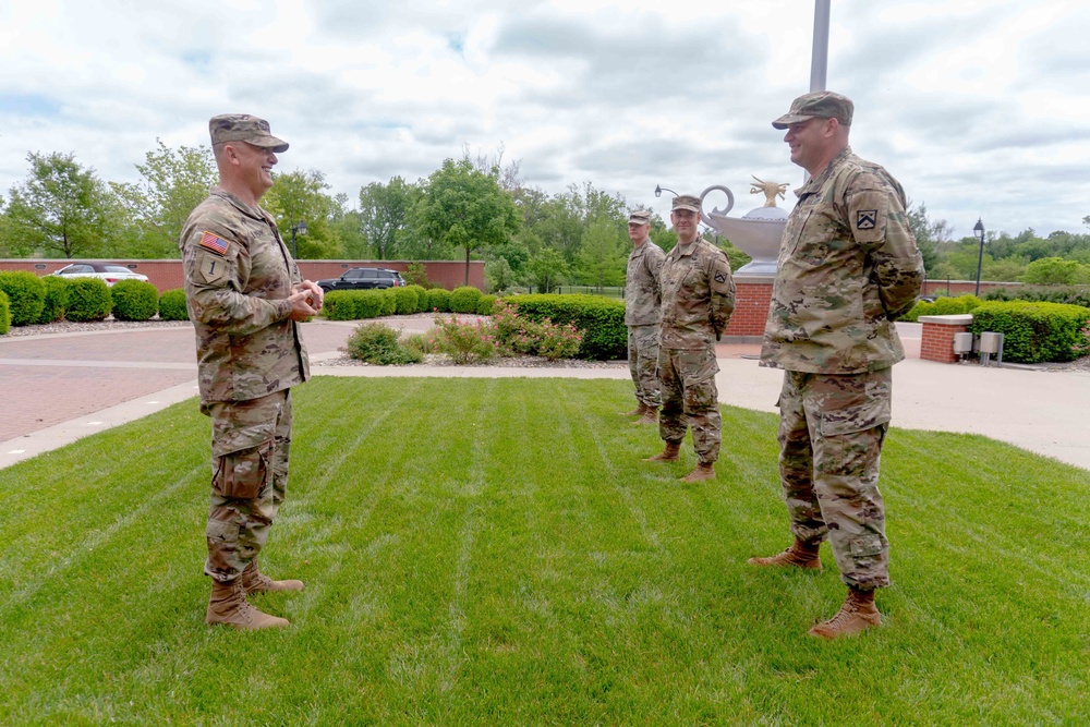 Gen. Paul Funk visits Fort Leavenworth