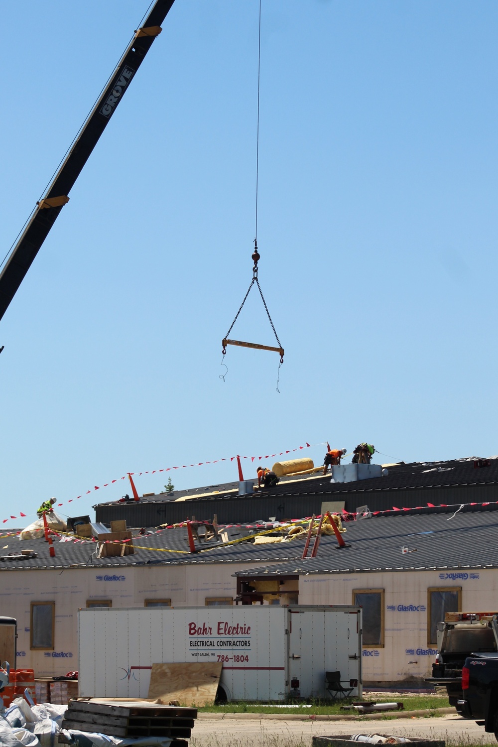 Facility construction for renovated office building continues at Fort McCoy