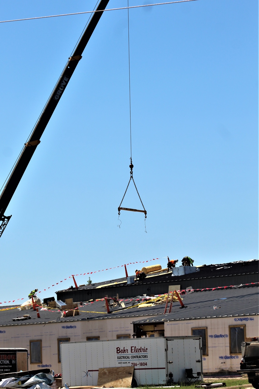 Facility construction for renovated office building continues at Fort McCoy