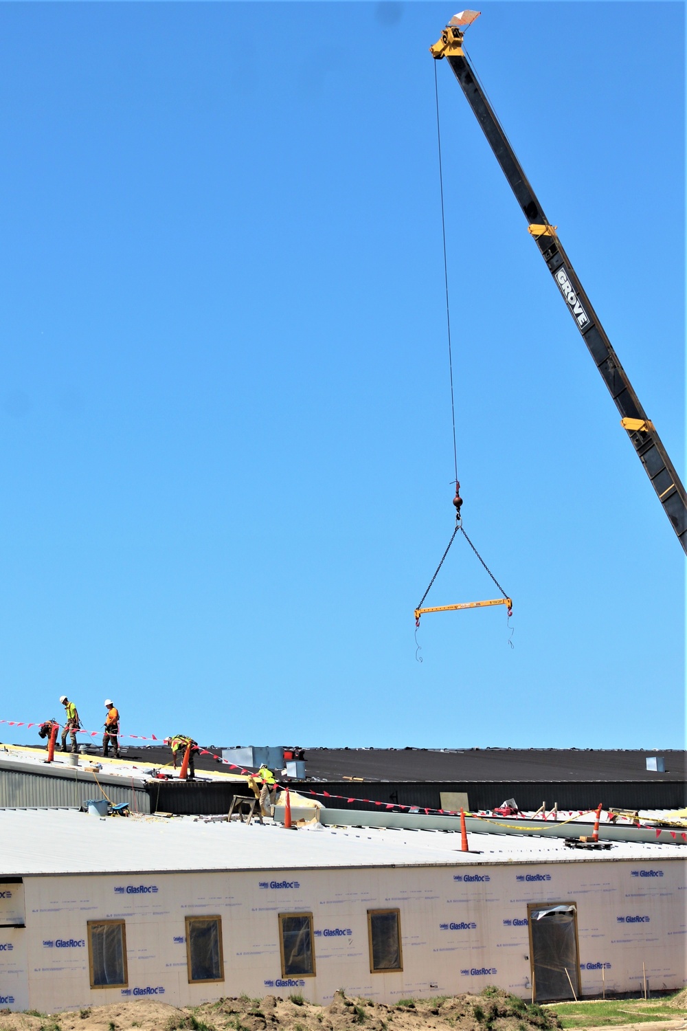 Facility construction for renovated office building continues at Fort McCoy