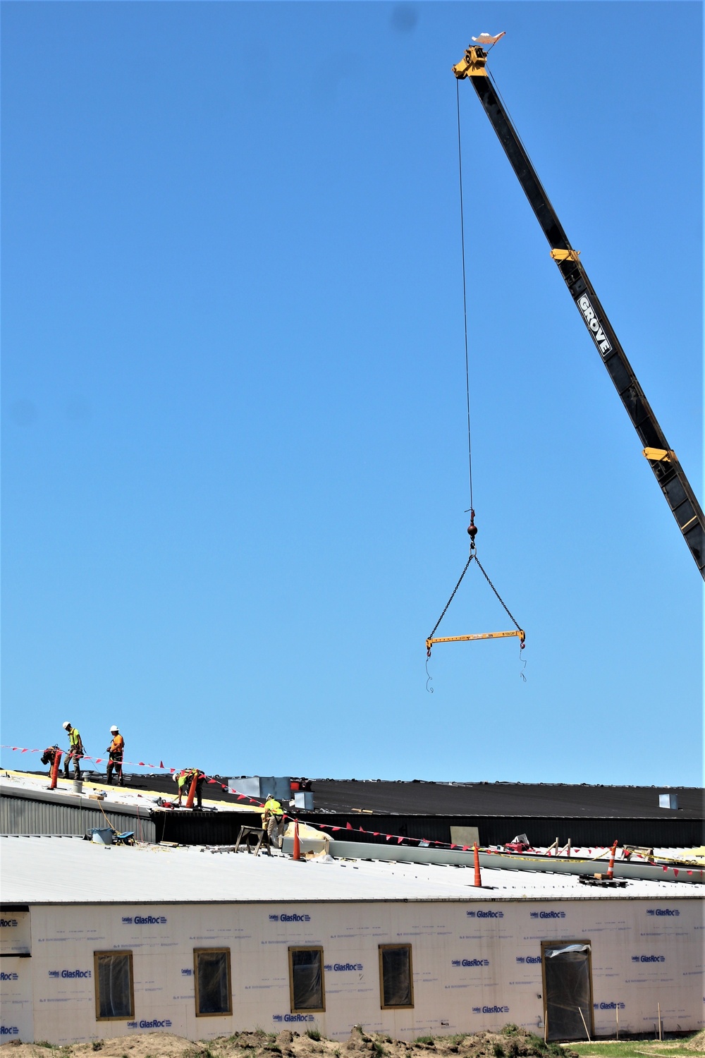 Facility construction for renovated office building continues at Fort McCoy