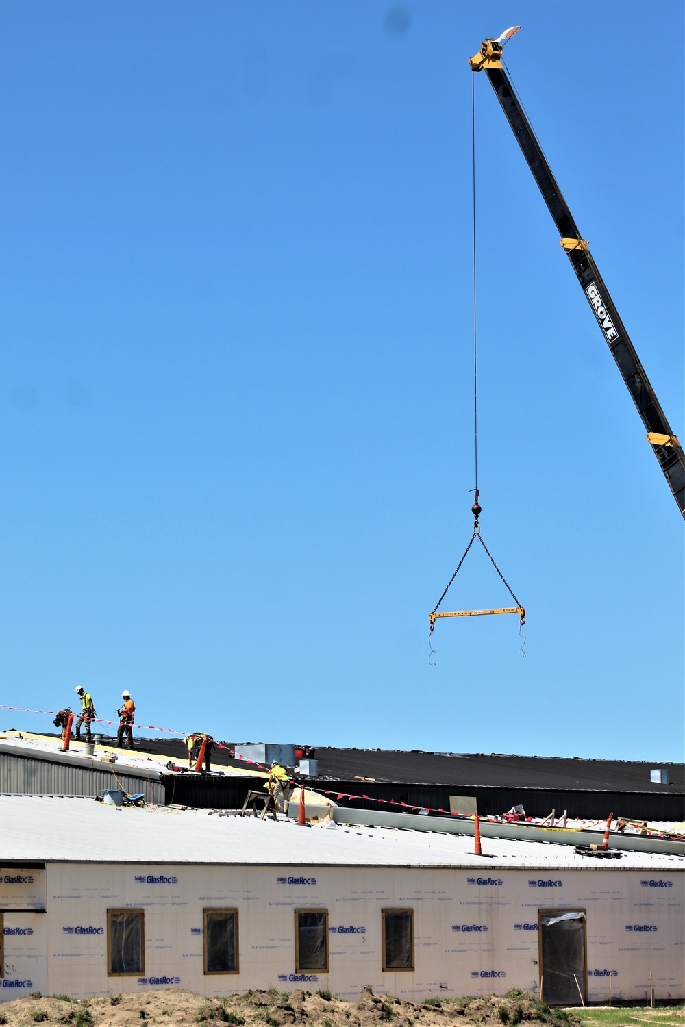 Facility construction for renovated office building continues at Fort McCoy