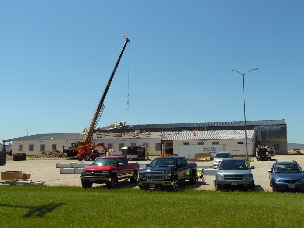 Facility construction for renovated office building continues at Fort McCoy