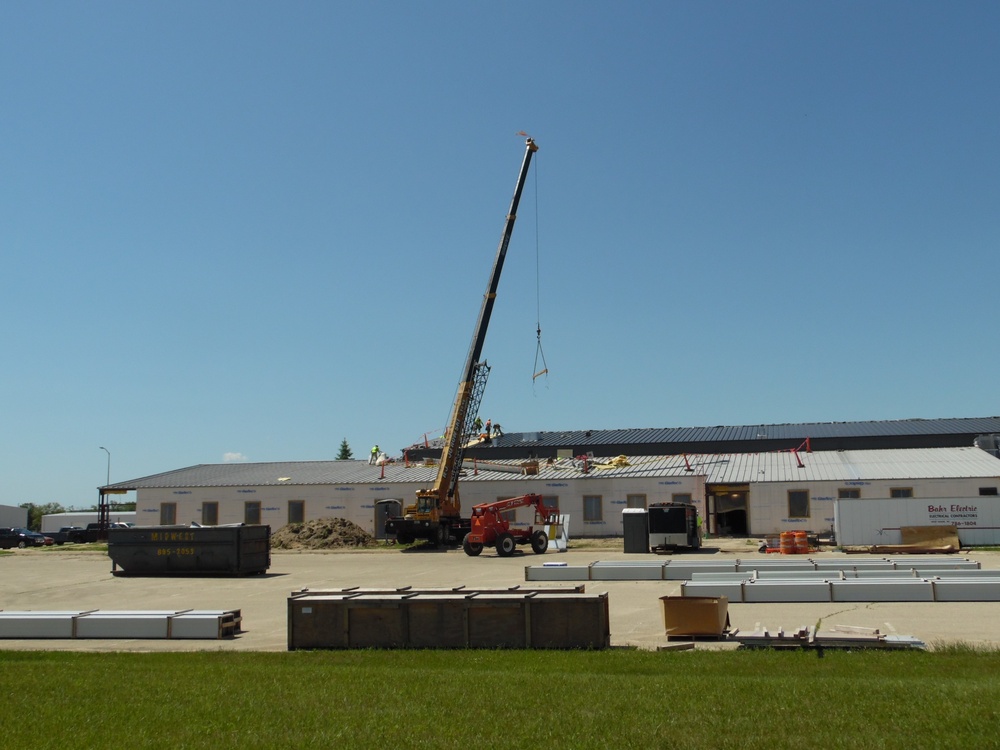 Facility construction for renovated office building continues at Fort McCoy