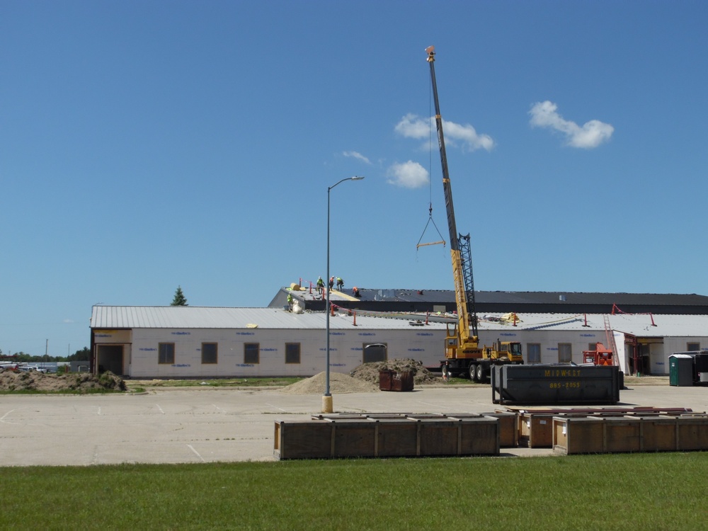 Facility construction for renovated office building continues at Fort McCoy