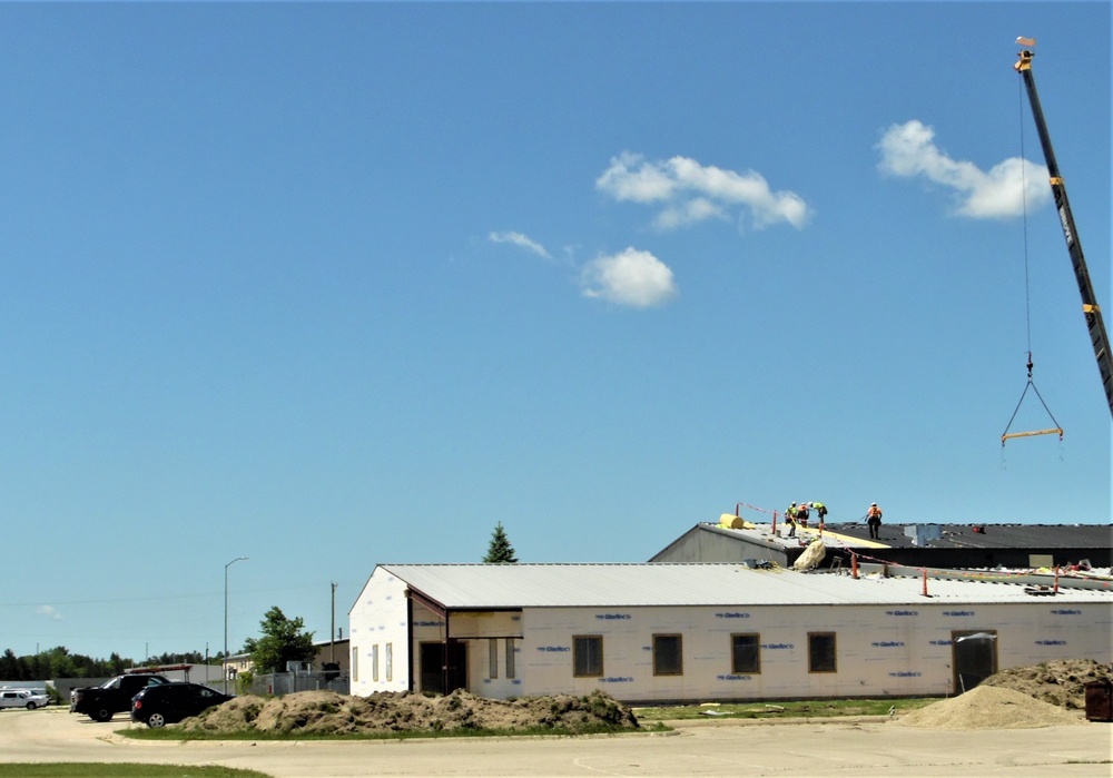 Facility construction for renovated office building continues at Fort McCoy