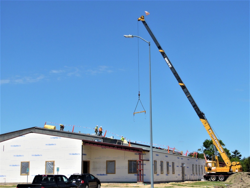 Facility construction for renovated office building continues at Fort McCoy