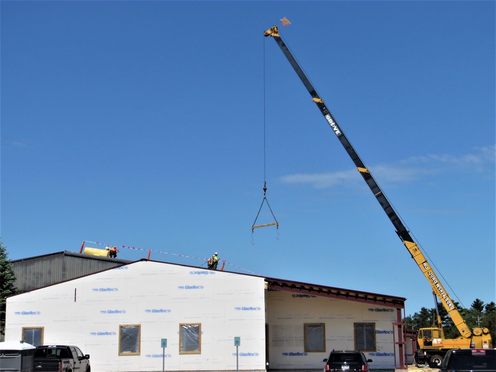 Facility construction for renovated office building continues at Fort McCoy