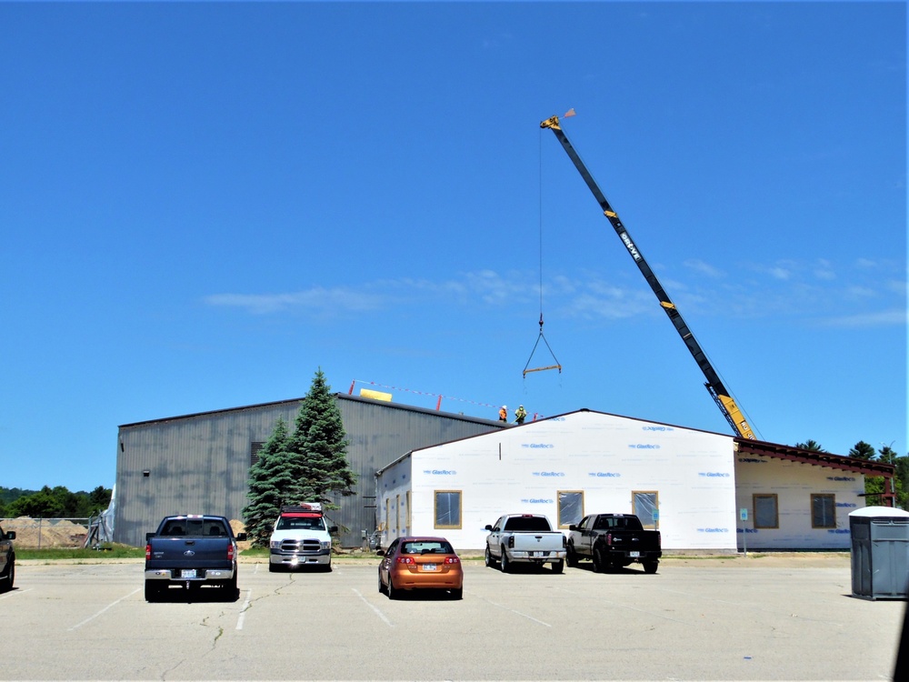 Facility construction for renovated office building continues at Fort McCoy