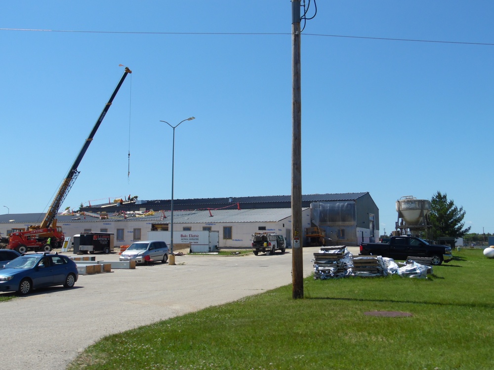 Facility construction for renovated office building continues at Fort McCoy