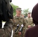 Master Sgt. David Royer briefs media