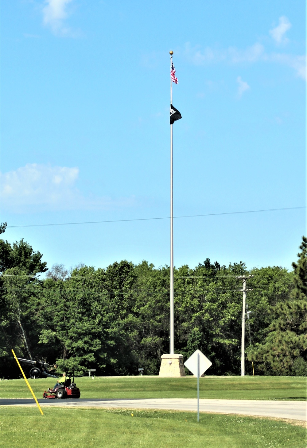 American Flag and Fort McCoy