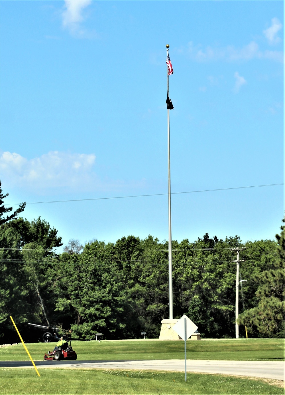 American Flag and Fort McCoy