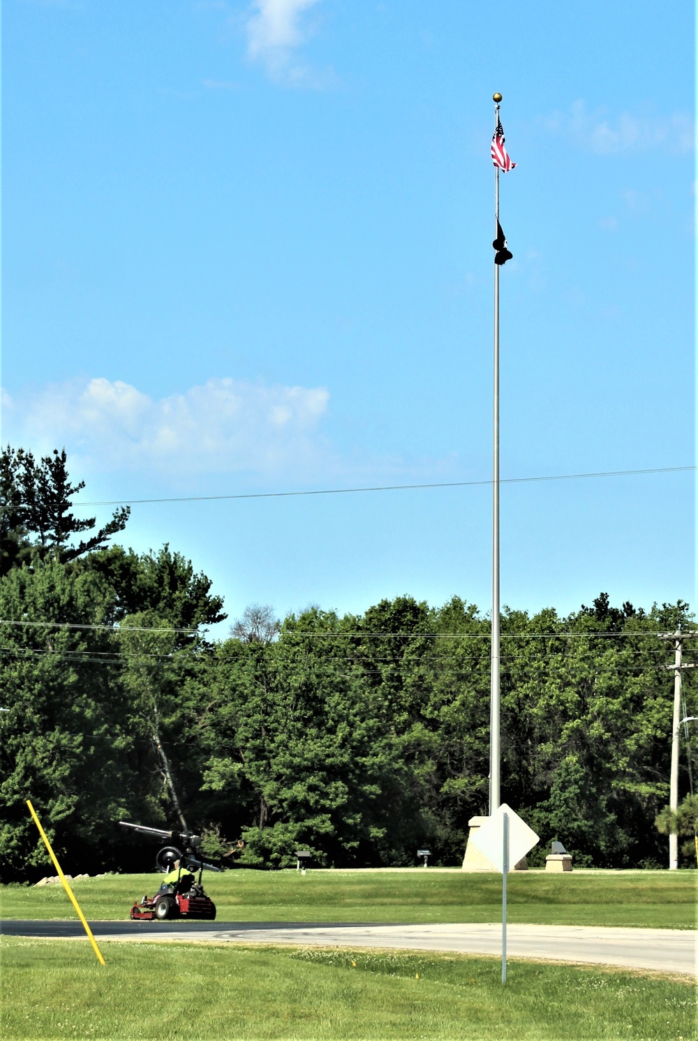 American Flag and Fort McCoy