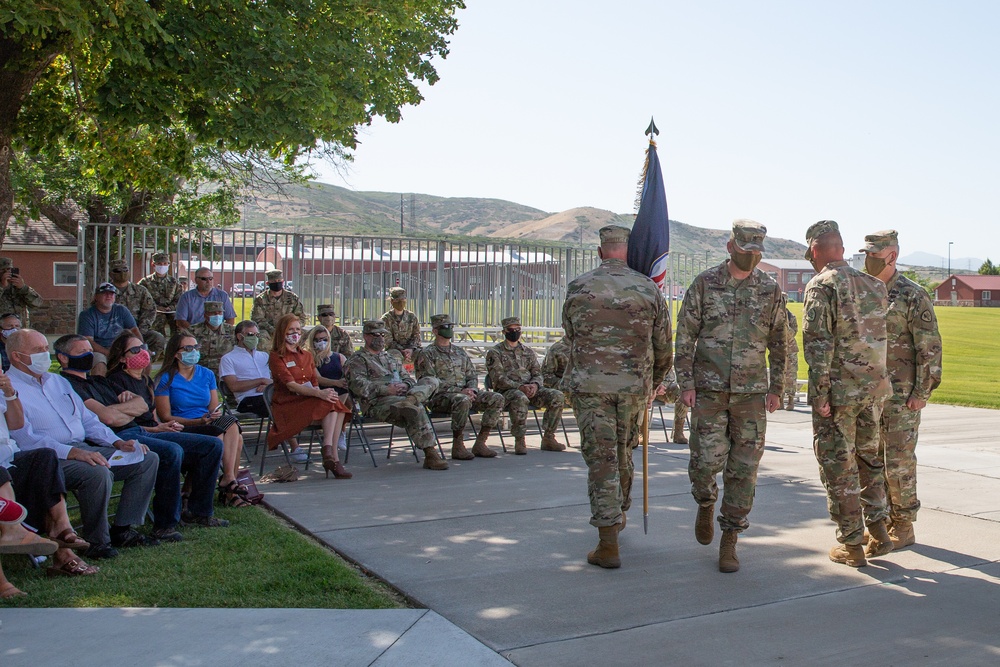 Utah National Guard Conducts Senior Enlisted Leader Change of Responsibility 07-07-2020