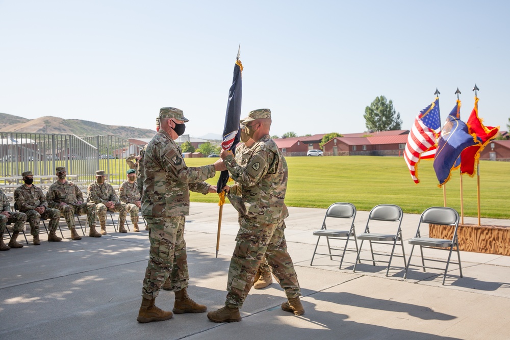 Utah National Guard Conducts Senior Enlisted Leader Change of Responsibility 07-07-2020