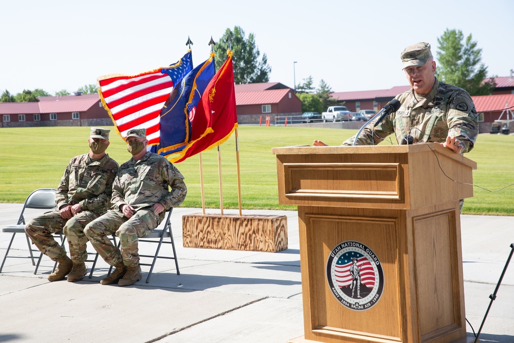 Utah National Guard Conducts Senior Enlisted Leader Change of Responsibility 07-07-2020