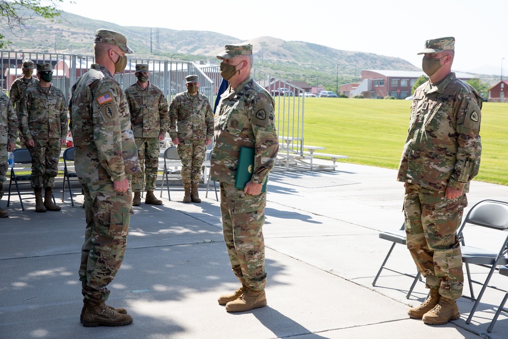 Utah National Guard Conducts Senior Enlisted Leader Change of Responsibility 07-07-2020