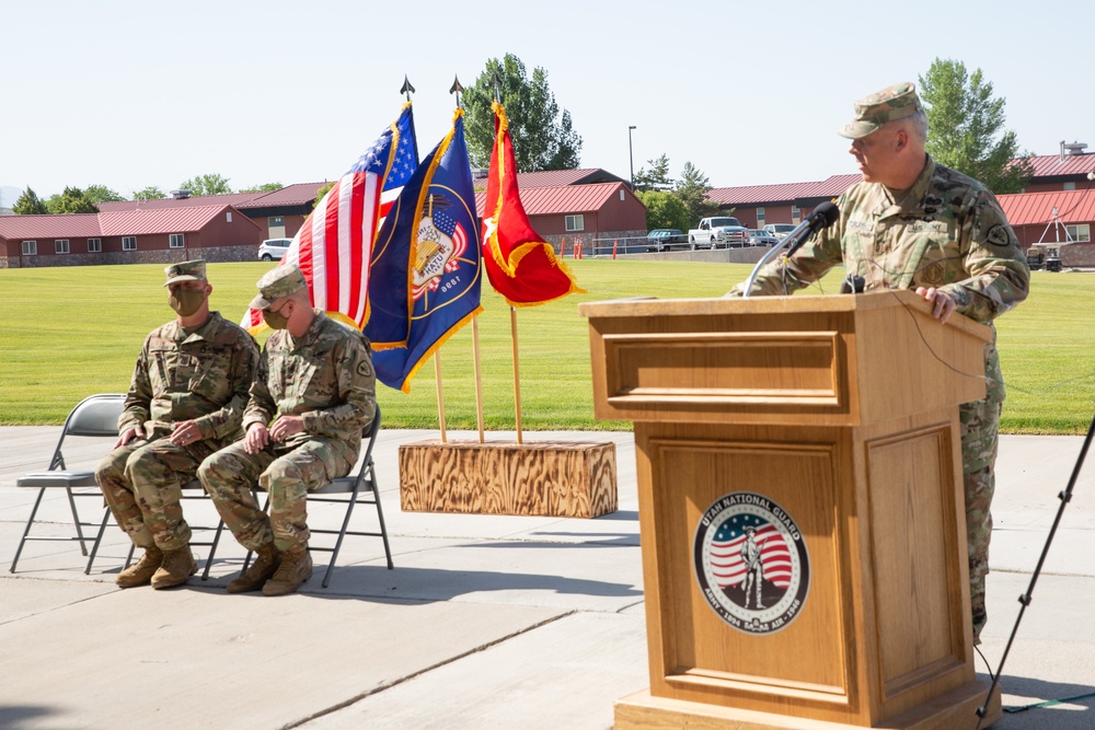 Utah National Guard Conducts Senior Enlisted Leader Change of Responsibility 07-07-2020