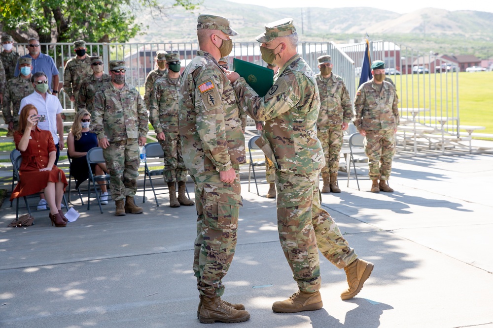 Utah National Guard Conducts Senior Enlisted Leader Change of Responsibility 07-07-2020