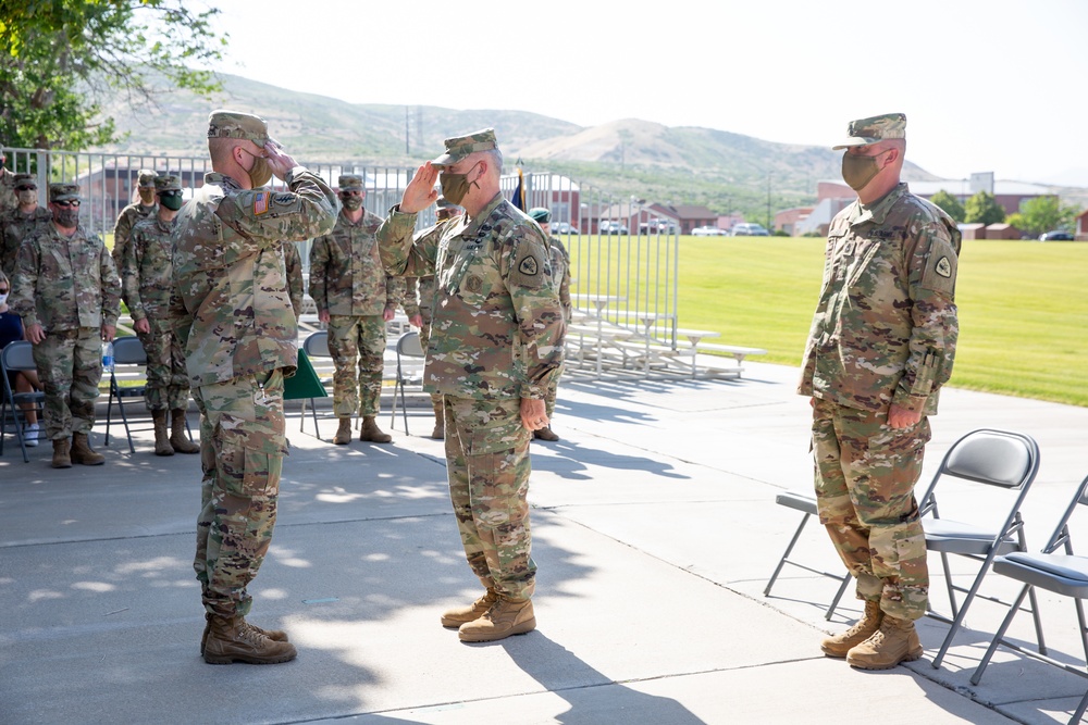 Utah National Guard Conducts Senior Enlisted Leader Change of Responsibility 07-07-2020