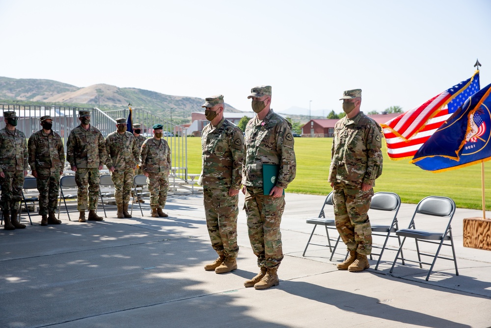 Utah National Guard Conducts Senior Enlisted Leader Change of Responsibility 07-07-2020