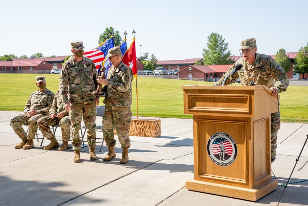 Utah National Guard Conducts Senior Enlisted Leader Change of Responsibility 07-07-2020