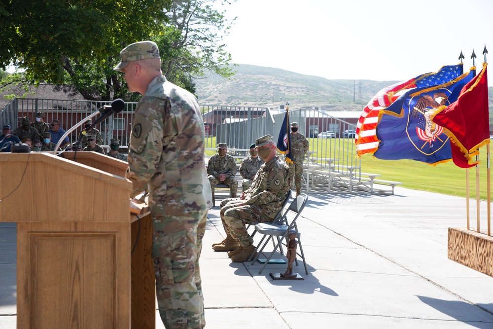 Utah National Guard Conducts Senior Enlisted Leader Change of Responsibility 07-07-2020