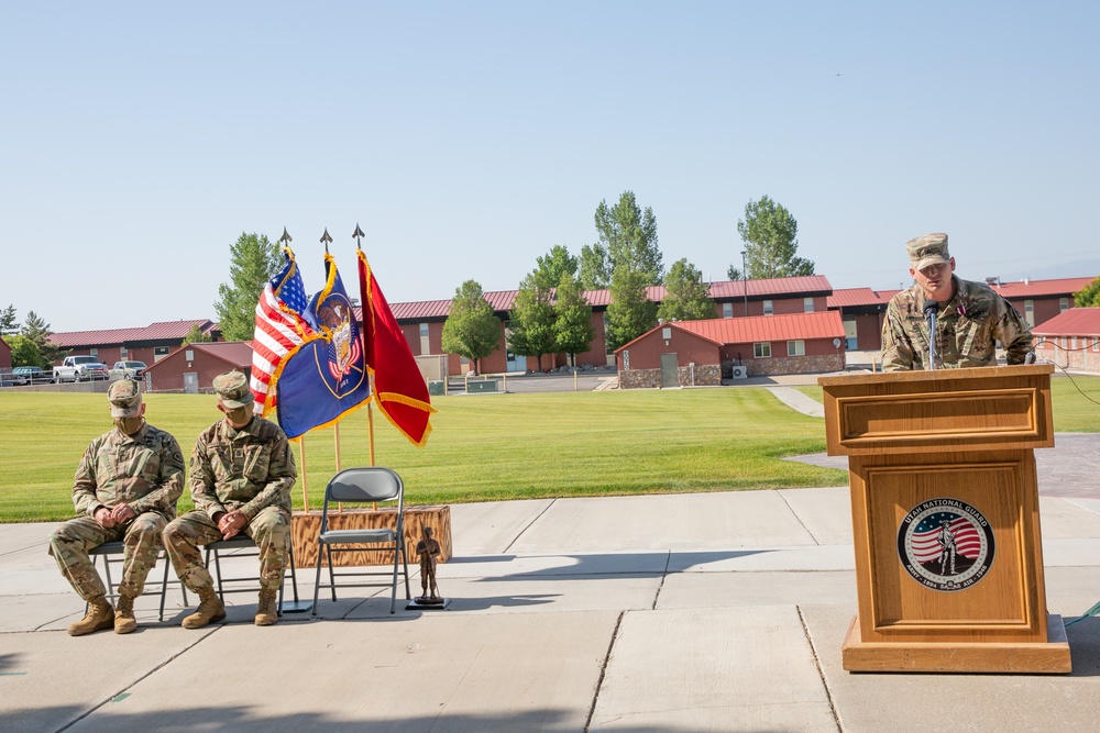 Utah National Guard Conducts Senior Enlisted Leader Change of Responsibility 07-07-2020