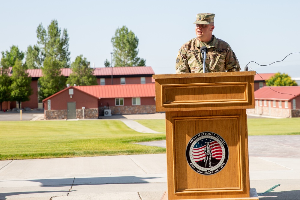 Utah National Guard Conducts Senior Enlisted Leader Change of Responsibility 07-07-2020