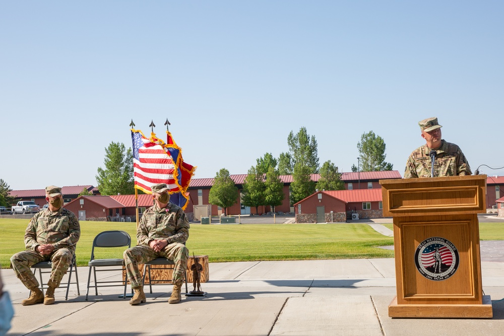 Utah National Guard Conducts Senior Enlisted Leader Change of Responsibility 07-07-2020