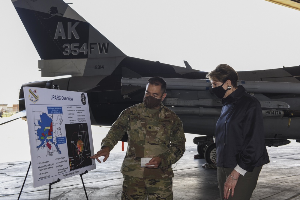 SecAF beholds Alaska airpower during visit, emphasizes Arctic’s importance to national security